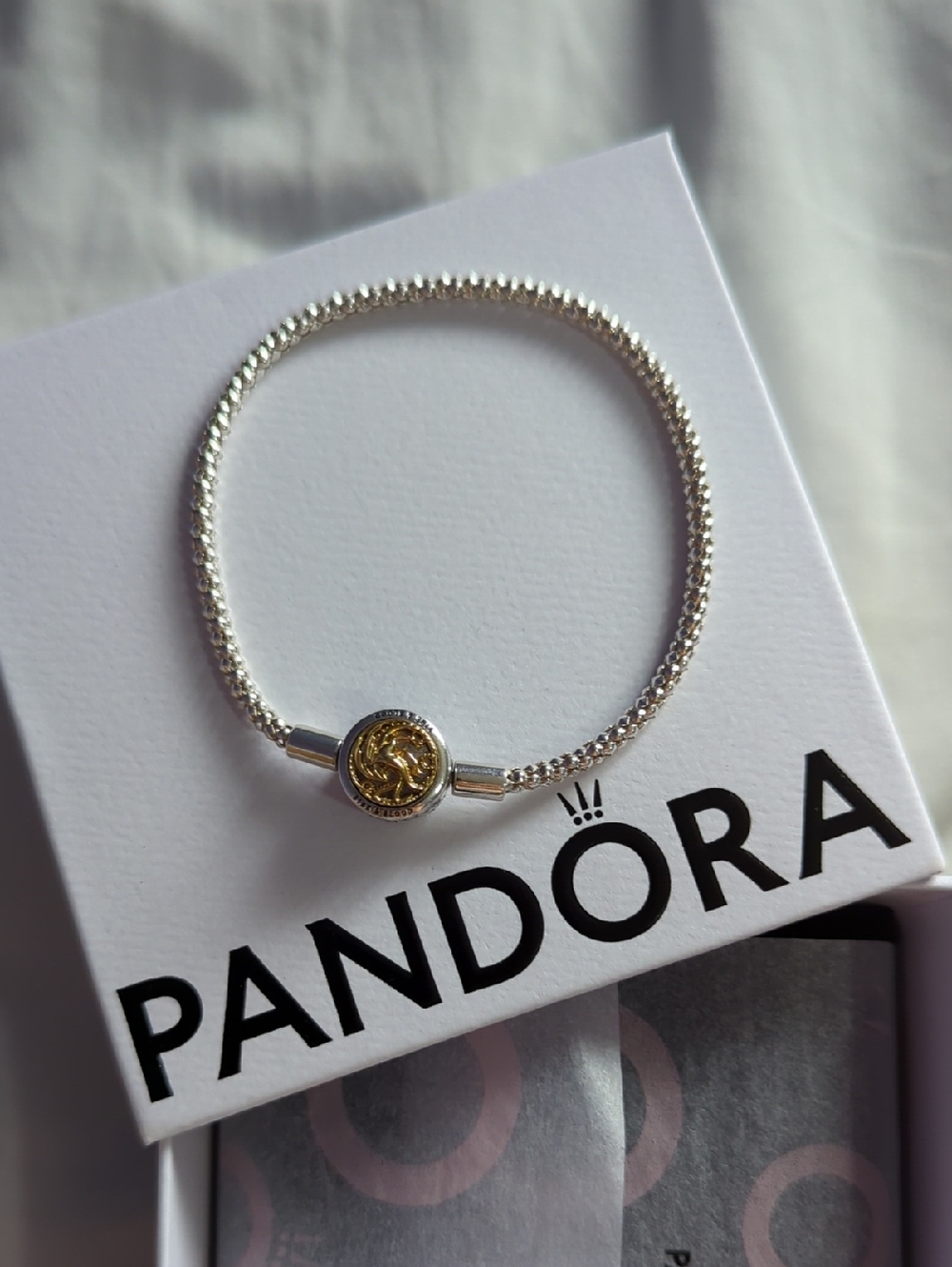 Pandora Two-Tone Silver Bracelet with Gold Clasp - Game Of Thrones Edition.